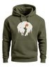 Hoodie Herren mit Frontprint Katze Silhouette Natur Aufdruck Motiv Kapuzen-Pullover Männer Fashion Streetstyle Neverless®preview
