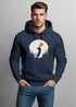 Hoodie Herren mit Frontprint Katze Silhouette Natur Aufdruck Motiv Kapuzen-Pullover Männer Fashion Streetstyle Neverless®preview