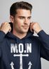 Hoodie Herren Moin Anker Retro Print Aufdruck Maritim Nordisch Kapuzen-Pullover Männer Fashion Streetstyle Neverless®preview