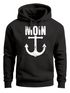 Hoodie Herren Moin Anker Retro Print Aufdruck Maritim Nordisch Kapuzen-Pullover Männer Fashion Streetstyle Neverless®preview