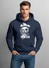 Hoodie Herren Moin Kapitän Totenkopf Anker Bart Hamburg Print Männer Fashion Streetstyle Neverless®preview