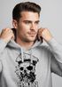 Hoodie Herren Moin Kapitän Totenkopf Anker Bart Hamburg Print Männer Fashion Streetstyle Neverless®preview