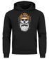 Hoodie Herren Moin Skull Windrose Kompass Totenkopf Frontprint Männer Fashion Streetstyle Neverless®preview