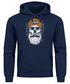 Hoodie Herren Moin Skull Windrose Kompass Totenkopf Frontprint Männer Fashion Streetstyle Neverless®preview