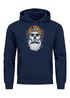 Hoodie Herren Moin Skull Windrose Kompass Totenkopf Frontprint Männer Fashion Streetstyle Neverless®preview