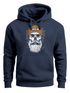 Hoodie Herren Moin Skull Windrose Kompass Totenkopf Frontprint Männer Fashion Streetstyle Neverless®preview