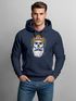 Hoodie Herren Moin Skull Windrose Kompass Totenkopf Frontprint Männer Fashion Streetstyle Neverless®preview