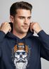 Hoodie Herren Moin Skull Windrose Kompass Totenkopf Frontprint Männer Fashion Streetstyle Neverless®preview
