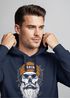 Hoodie Herren Moin Skull Windrose Kompass Totenkopf Frontprint Männer Fashion Streetstyle Neverless®preview