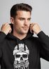 Hoodie Herren Moin Totenkopf Anker Skull Kapuzen-Pullover Männer Neverless®preview
