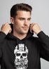 Hoodie Herren Moin Totenkopf Anker Skull Kapuzen-Pullover Männer Neverless®preview