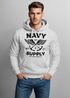 Hoodie Herren Motiv Maritim Nautical Design Schriftzug Navy Supply Anker mit Flügeln Kapuzen-Pullover Männer Neverless®preview