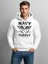 Hoodie Herren Motiv Maritim Nautical Design Schriftzug Navy Supply Anker mit Flügeln Kapuzen-Pullover Männer Neverless®preview