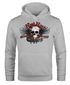 Hoodie Herren Motorrad Totenkopf mit Flügeln Kapuzen-Pullover Neverless®preview