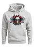 Hoodie Herren Motorrad Totenkopf mit Flügeln Kapuzen-Pullover Neverless®preview