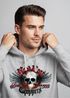 Hoodie Herren Motorrad Totenkopf mit Flügeln Kapuzen-Pullover Neverless®preview