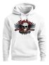 Hoodie Herren Motorrad Totenkopf mit Flügeln Kapuzen-Pullover Neverless®preview