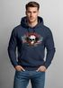 Hoodie Herren Motorrad Totenkopf mit Flügeln Kapuzen-Pullover Neverless®preview