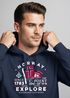Hoodie Herren Norway Explore norwegische Flagge Norwegen Kapuzen-Pullover Männer Neverless®preview