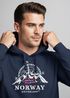 Hoodie Herren Norwegen Flagge Skandinavien Nordisch Kompass Kapuzenpulli Männer Fashion Neverless®preview