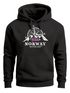 Hoodie Herren Norwegen Flagge Skandinavien Nordisch Kompass Kapuzenpulli Männer Fashion Neverless®preview