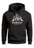 Hoodie Herren Norwegen Flagge Skandinavien Nordisch Kompass Kapuzenpulli Männer Fashion Neverless®preview