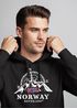 Hoodie Herren Norwegen Flagge Skandinavien Nordisch Kompass Kapuzenpulli Männer Fashion Neverless®preview