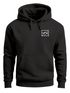 Hoodie Herren NVLS Mountains | Kapuzensweatshirt mit Berglogo und Sonne Outdoor Streetwear Fashion Streetstyle Neverless®preview