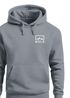 Hoodie Herren NVLS Mountains | Kapuzensweatshirt mit Berglogo und Sonne Outdoor Streetwear Fashion Streetstyle Neverless®preview