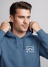 Hoodie Herren NVLS Mountains | Kapuzensweatshirt mit Berglogo und Sonne Outdoor Streetwear Fashion Streetstyle Neverless®preview