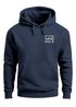 Hoodie Herren NVLS Mountains | Kapuzensweatshirt mit Berglogo und Sonne Outdoor Streetwear Fashion Streetstyle Neverless®preview