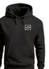Hoodie Herren NVLS Mountains | Kapuzensweatshirt mit Berglogo und Sonne Outdoor Streetwear Fashion Streetstyle Neverless®preview