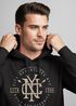 Hoodie Herren NYC Logo Print New York City Built for eternity Schriftzug Fashion Streetstyle Kapuzen-Pullover Männer Neverless®preview
