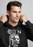 Hoodie Herren Odin Totenkopf Bart Nordische Mythologie Print Aufdruck Kapuzen-Pullover Männer Fashion Streetstyle Neverless®preview