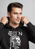 Hoodie Herren Odin Totenkopf Bart Nordische Mythologie Print Aufdruck Kapuzen-Pullover Männer Fashion Streetstyle Neverless®preview