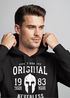 Hoodie Herren Original Gladiator Sparta Helm Athletic Vintage Kapuzen-Pullover Männer Neverless®preview