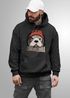 Hoodie Herren Otter Print Comic Illustration Kunstdruck Kapuzen-Pullover Männer Fashion Streetstyle Neverless®preview