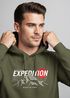 Hoodie Herren Outdoor Berge Wandern Naturliebhaber Expedition Northlane Aufschrift Männer Printshirt Fashion Streetstyle Neverless®preview