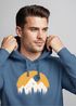 Hoodie Herren Outdoor Print Natural Badge Logo Wandern Kapuzenpulli Fashion Neverless®preview
