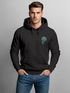 Hoodie Herren Palme Logo Print Sommer Badge Emblem Minimal Line Art Fashion Streetstyle Neverless®preview
