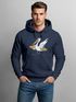 Hoodie Herren Pelikan Print Surfer Surfboard Kapuzen-Pullover Männer Fashion Streetstyle Neverless®preview