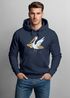 Hoodie Herren Pelikan Print Surfer Surfboard Kapuzen-Pullover Männer Fashion Streetstyle Neverless®preview