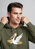 Hoodie Herren Pelikan Print Surfer Surfboard Kapuzen-Pullover Männer Fashion Streetstyle Neverless®preview