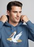 Hoodie Herren Pelikan Print Surfer Surfboard Kapuzen-Pullover Männer Fashion Streetstyle Neverless®preview