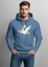 Hoodie Herren Pelikan Print Surfer Surfboard Kapuzen-Pullover Männer Fashion Streetstyle Neverless®preview