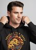 Hoodie Herren Pizza Motiv Comic Stil Spruch Trust in the crust Fashion Streetstyle Kapuzen-Pullover Männer Neverless®preview