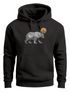 Hoodie Herren Polygon Bär Mond Outdoor Wandern Natur Print Aufdruck Fashion Streetstyle Neverless®preview