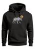 Hoodie Herren Polygon Bär Mond Outdoor Wandern Natur Print Aufdruck Fashion Streetstyle Neverless®preview