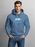 Hoodie Herren Polygon Grafik Bär Outdoor Fashion Tiermotiv Wandern Geometric Style Neverless®preview