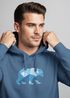 Hoodie Herren Polygon Grafik Bär Outdoor Fashion Tiermotiv Wandern Geometric Style Neverless®preview